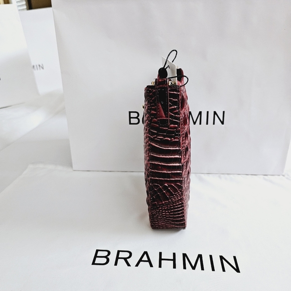 NWT Brahmin Rose Ombre All Over Marley Crossbody & Credit Card Wallet - Picture 5 of 15